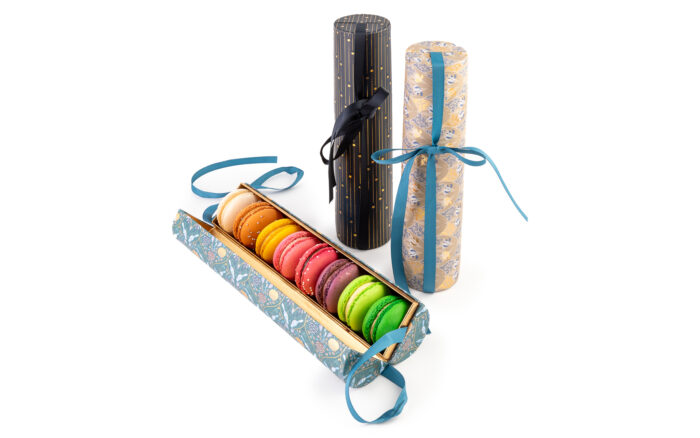 Majestic Nature koker met macarons