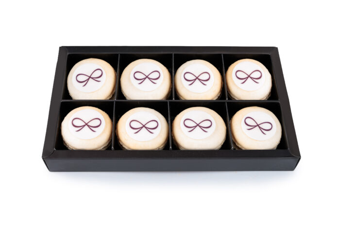 acht macarons (met of zonder logo)