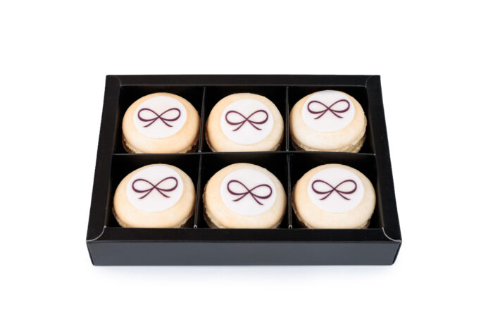 zes macarons (met of zonder logo)